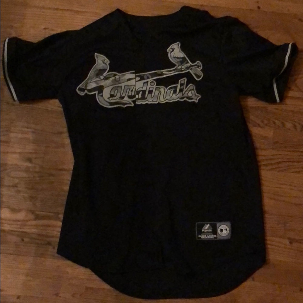 David Freese cardinals black camp jersey